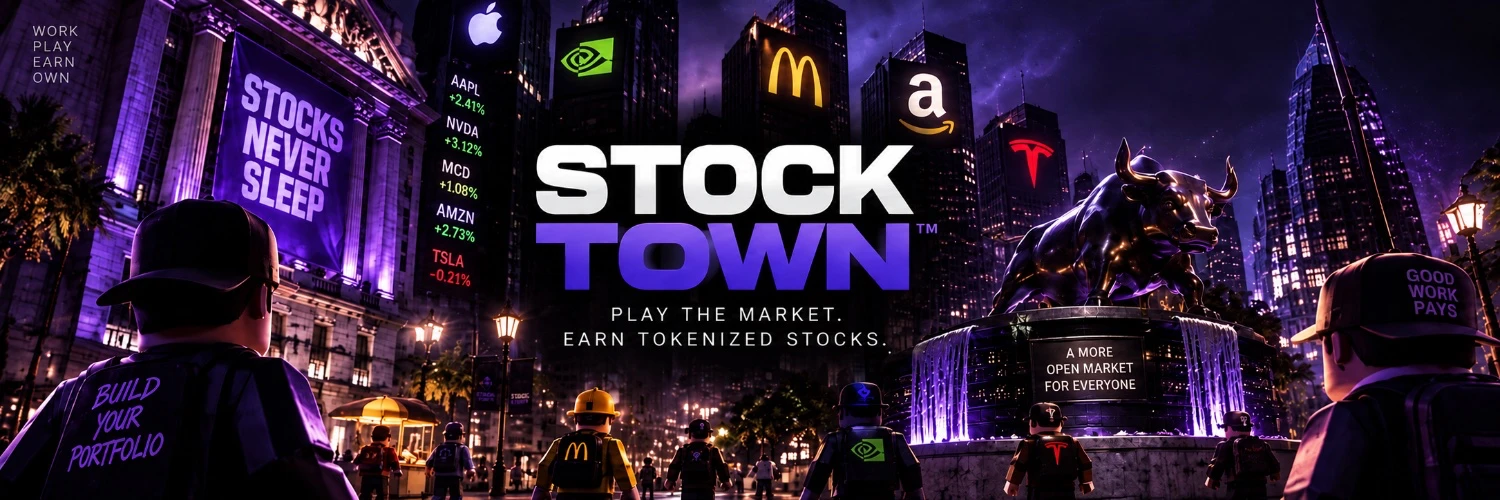 Stock Town — Play the market. Earn tokenized stocks.